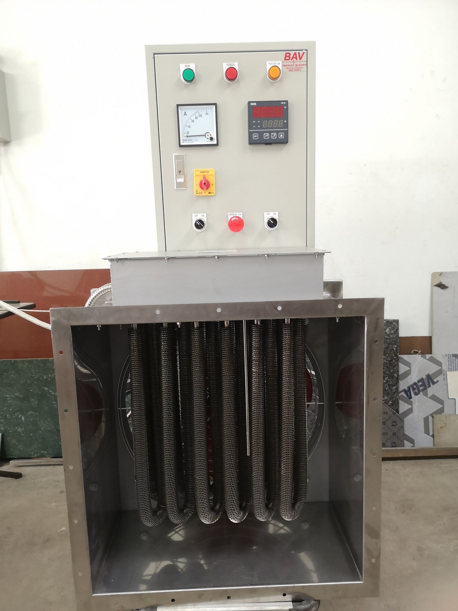 พัดลมฮีตเตอร์ลมร้อน รุ่น 20kW - 48kW พัดลมฮีตเตอร์ลมร้อน รุ่น 20kW - 48kW