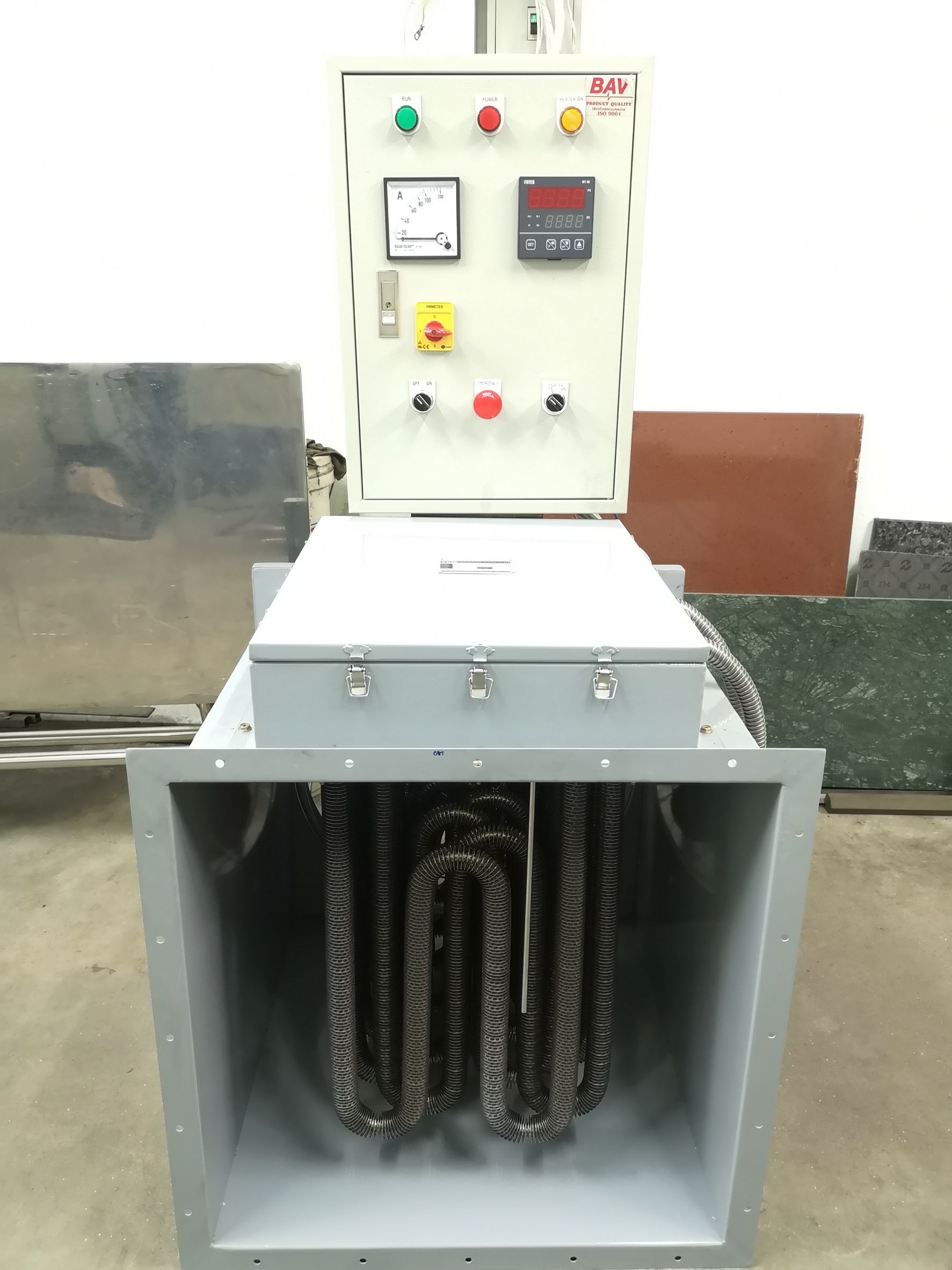 พัดลมฮีตเตอร์ลมร้อน รุ่น 20kW - 48kW พัดลมฮีตเตอร์ลมร้อน รุ่น 20kW - 48kW