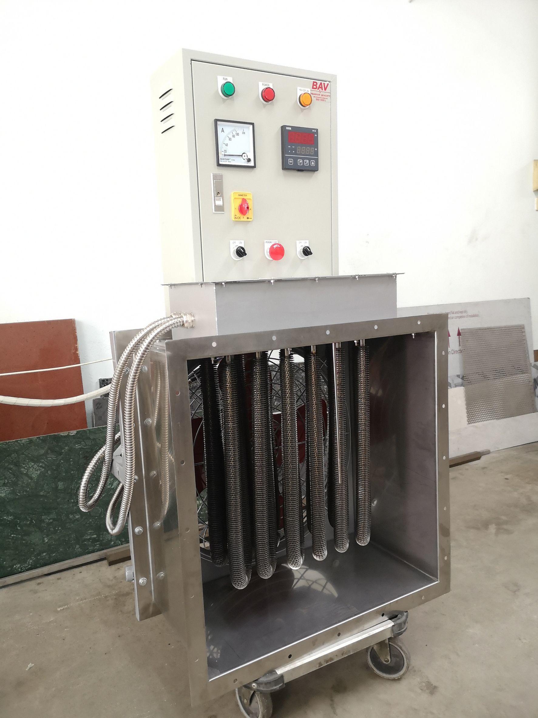 พัดลมฮีตเตอร์ลมร้อน รุ่น 20kW - 48kW พัดลมฮีตเตอร์ลมร้อน รุ่น 20kW - 48kW