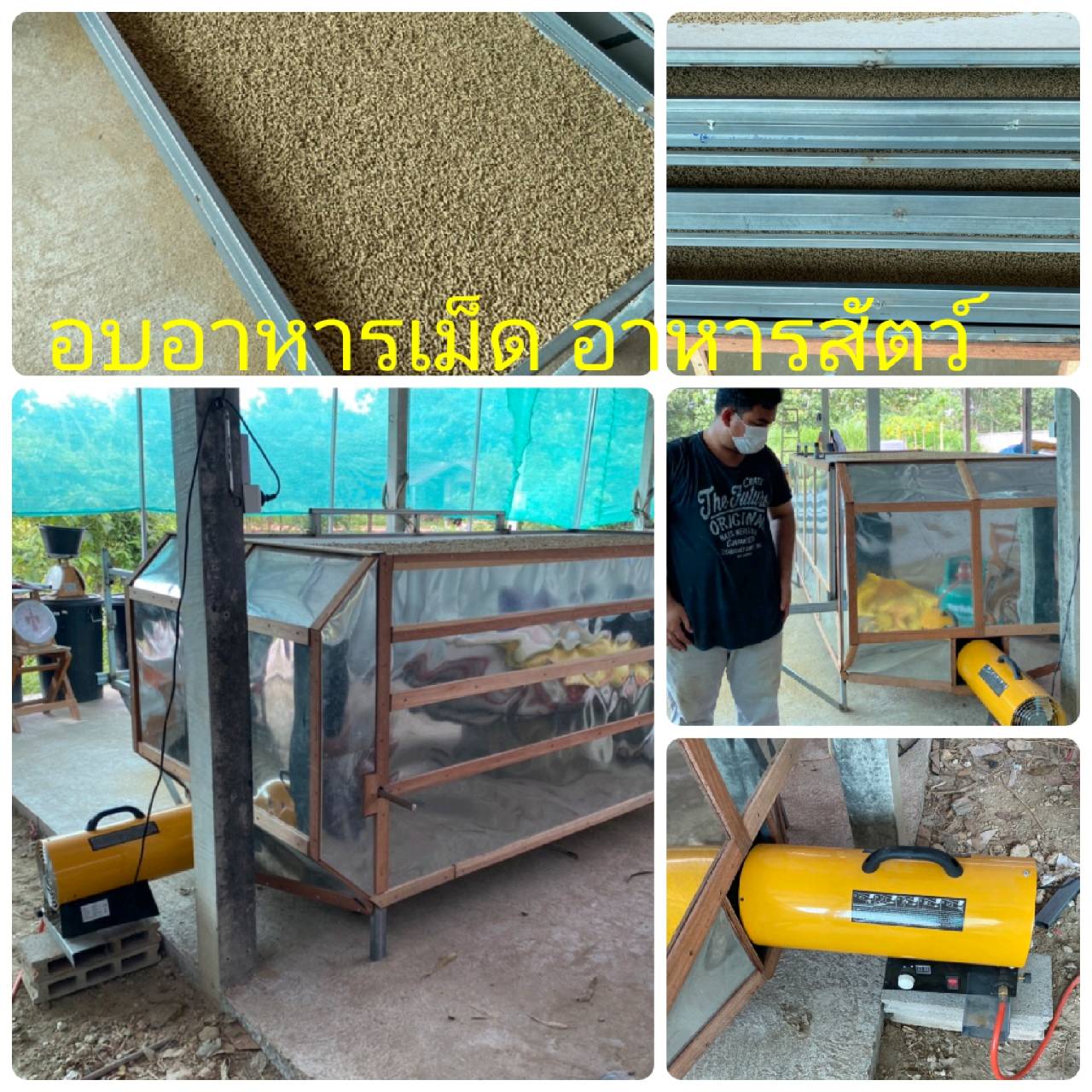 อบแห้งอาหารเม็ดอาหารสัตว์